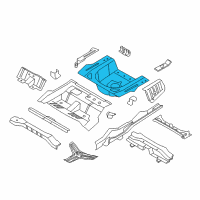 OEM Kia Panel Assembly-Rear Floor Diagram - 655133S001