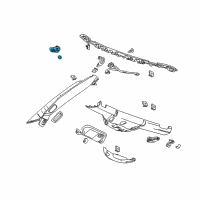 OEM 2016 Chevrolet Corvette Visor Bracket Diagram - 84543087