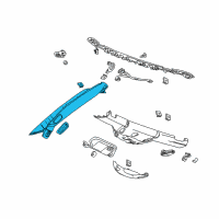 OEM 2017 Chevrolet Corvette Weatherstrip Pillar Trim Diagram - 23456500