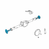 OEM 2002 Jeep Liberty Axle Shaft Replaces Diagram - 52070350AB