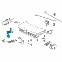 OEM Honda Lock, Trunk Lid Diagram - 74851-S30-003