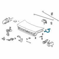 OEM Acura CL Hinge, Driver Side Trunk Diagram - 68660-SY8-A00ZZ