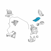 OEM Scion xD Bracket Diagram - 12313-37010