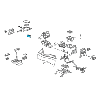 OEM Chevrolet Hinge, Front Floor Console Compartment Door Diagram - 88986576