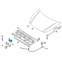 OEM 2007 Hyundai Entourage Latch Assembly-Hood Diagram - 81130-4D000