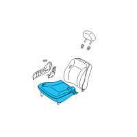 OEM Kia Spectra Cushion-FSEAT, RH Diagram - 0K2DJ88110A96