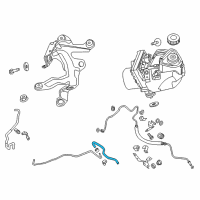 OEM 2014 Nissan Altima Hose-Return, Power Steering Diagram - 49725-3TA5A