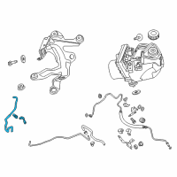 OEM 2018 Nissan Altima Hose & Tube Assy-Power Steering Diagram - 49721-3TA5A