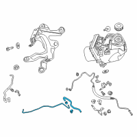 OEM 2016 Nissan Altima Hose & Tube Assy-Power Steering Diagram - 49721-3TA0A