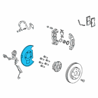 OEM 2019 GMC Sierra 1500 Backing Plate Diagram - 23363946