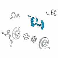 OEM 2021 GMC Sierra 1500 CALIPER ASM-FRT BRK (W/O BRK PADS & BRKT) Diagram - 13536579