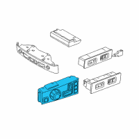 OEM 2002 BMW 745Li Switch, Seat Adjustment Diagram - 61-31-6-918-414