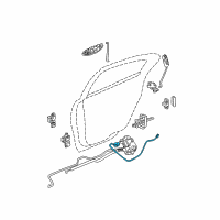 OEM 2002 Dodge Intrepid Link-Inside Handle To Latch Diagram - 4574012AB