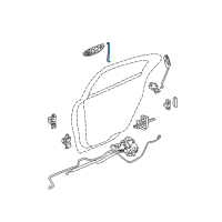 OEM 1998 Dodge Intrepid Link-Outside Handle To Latch Diagram - 4574024AC