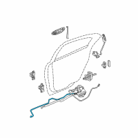 OEM 1998 Dodge Intrepid Door Latch Cable Diagram - 4574984AB