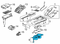 OEM 2022 Acura TLX Holder, Cup (Deep Black) Diagram - 83424-TGV-A03ZA