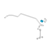 OEM 2008 Acura MDX Bush, Stabilizer Holder Diagram - 52306-STX-A01