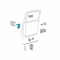 OEM 2006 Chevrolet Suburban 1500 Hinge Assembly Diagram - 12476452