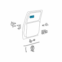 OEM 2004 GMC Sierra 1500 Handle, Outside Diagram - 19245504