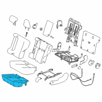 OEM 2015 Toyota RAV4 Seat Cushion Diagram - 71612-0R030