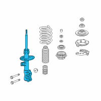 OEM 2020 Honda HR-V Shock Absorber Unit, Left Front Diagram - 51621-T7W-A01