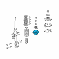 OEM 2019 Honda HR-V Rubber, Front Shock Absorber Mounting Diagram - 51920-TG0-T01