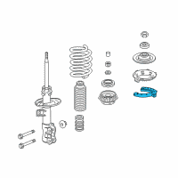 OEM 2015 Acura ILX Rubber, Left Front Spring (Lower) Diagram - 51694-TX6-A01