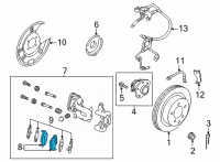 OEM Nissan Rogue Pad Kit-Disc Br Diagram - D4060-6RA0C