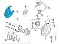 OEM 2021 Nissan Rogue Baffle Plate Diagram - 44151-6RA0A