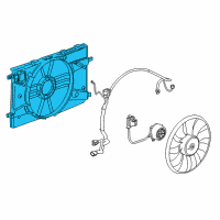 OEM 2013 Chevrolet Cruze Fan Shroud Diagram - 13289627