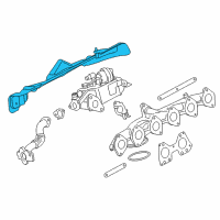 OEM 2015 BMW 740Ld xDrive Heat Protection, Manifold Diagram - 11-62-8-517-630