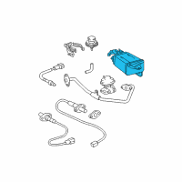 OEM 1998 Toyota 4Runner Vapor Canister Diagram - 77740-35392