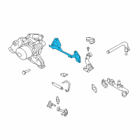 OEM Kia Sedona Gasket-Water Pump Diagram - 2512439010