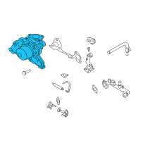 OEM 2005 Kia Sorento Pump Assembly-Water Diagram - 2510039802