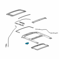 OEM 2010 Buick LaCrosse Window Shade Motor Diagram - 20907469