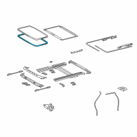 OEM 2022 Toyota Sequoia Weatherstrip Diagram - 63251-AE010