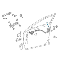 OEM 2015 Lexus NX300h Rod, Front Door Lock Open Diagram - 69311-78010