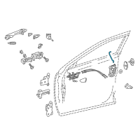 OEM 2019 Lexus NX300 Rod, Front Door Lock Open Diagram - 69311-78010