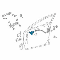 OEM Lexus NX200t Front Door Inside Handle Sub-Assembly, Right Diagram - 69270-78010-A1