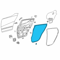 OEM 2019 Toyota C-HR Door Weatherstrip Diagram - 67871-F4010