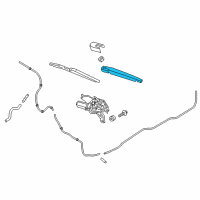 OEM Kia Rear Windshield Wiper Arm Diagram - 98815H9000