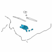 OEM 2022 Kia Rio Motor & Linkage Assembly Diagram - 98700H9000