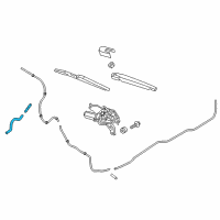 OEM 2019 Kia Rio Rear Washer Nozzle Assembly Diagram - 98930H9000