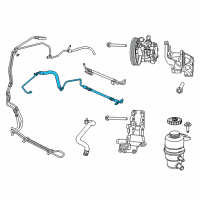 OEM Chrysler Sebring Line-Power Steering Pressure Diagram - 5154721AE