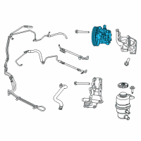 OEM 2011 Chrysler 200 Power Steering Pump Diagram - R5154371AB