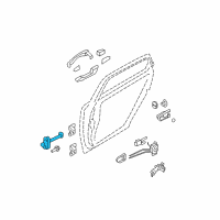 OEM 2009 Hyundai Azera Checker Assembly-Rear Door, LH Diagram - 79480-3L000