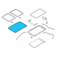 OEM Lincoln Nautilus Weatherstrip Diagram - FA1Z-5851884-B