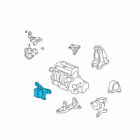 OEM 2002 Acura RSX Stopper, Front Engine Diagram - 50840-S6M-010