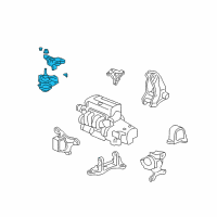 OEM 2003 Honda Civic Rubber Assy., Engine Side Mounting Diagram - 50820-S6M-023