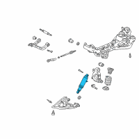 OEM Chevrolet Uplander Rear Leveling Shock Absorber Assembly Diagram - 15219511